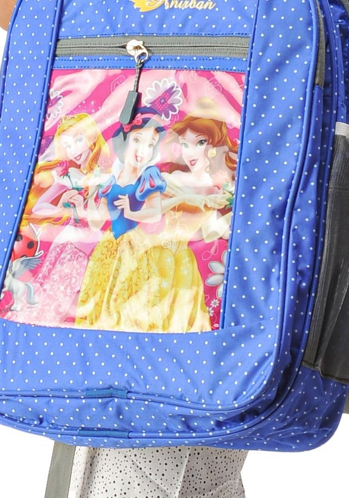 Abyq Cartoon Printed Blue Backpack for Kids - Image 1